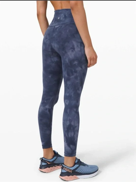 Lululemon Wunder Train High-Rise Tight 25" *Diamond Dye Naval Blue Size 14 - Picture 3 of 6